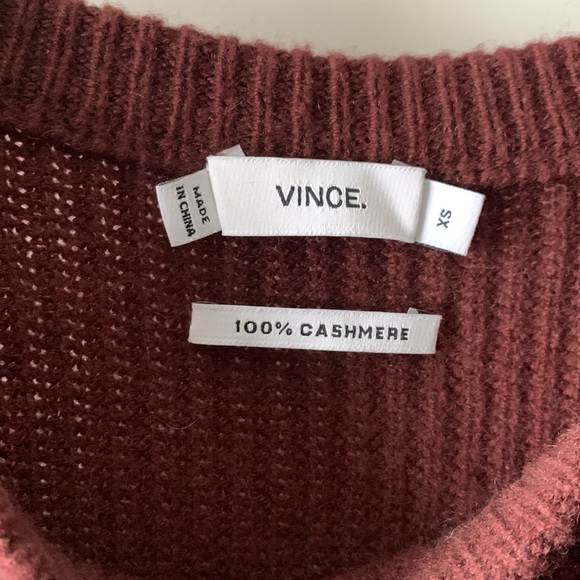 Vince 100% Cashmere Ribbed Sweater Size XS - Picture 3 of 12